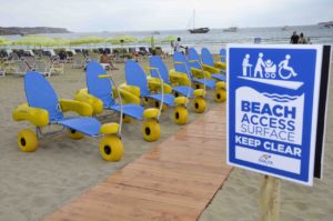 carrozzine per disabili da spiaggia