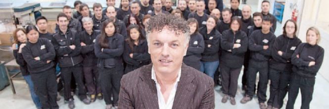 Marco Bartoletti e i suoi dipendenti