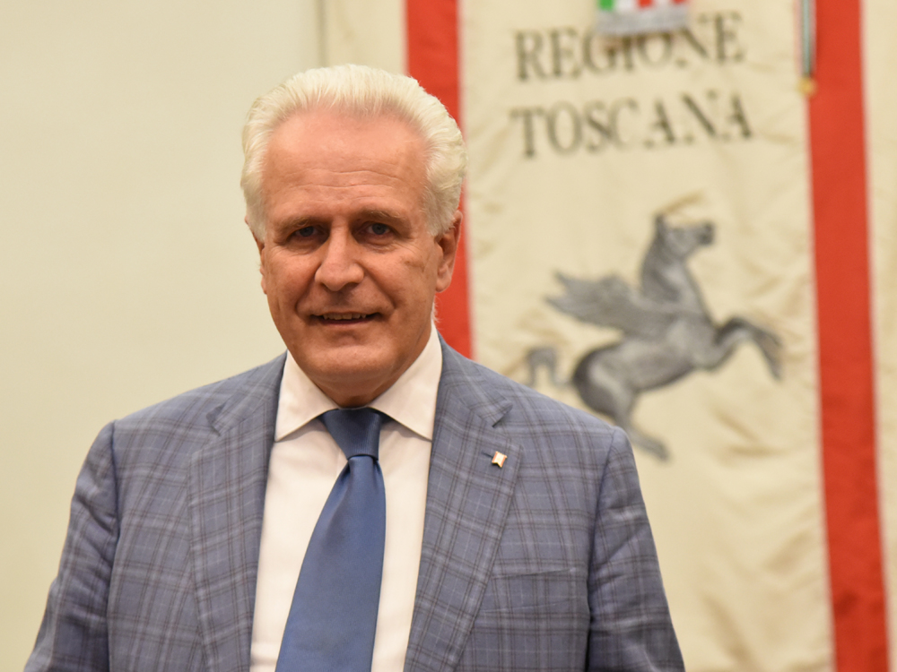 Il Presidente della Regione Toscana Eugenio Giani