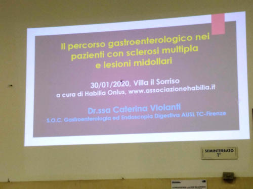 incontro a Villa il Sorriso con la gastroenterologa Dott.ssa Caterina Violanti