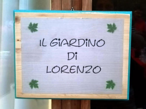 Cartello il Giardino di Lorenzo