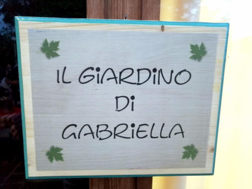 Cartello il Giardino di Gabriella