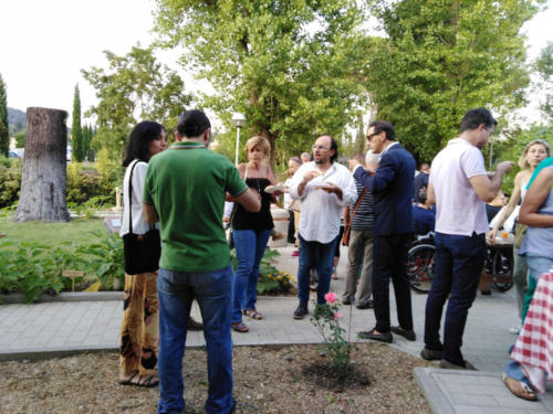 festa per l'inaugurazione del giardino di Lorenzo e Gabriella all'Unità Spinale di Firenze