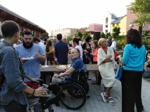 festa per l'inaugurazione del giardino di Lorenzo e Gabriella all'Unità Spinale di Firenze