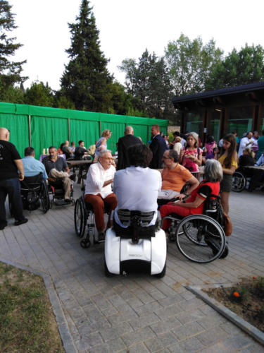 festa per l'inaugurazione del giardino di Lorenzo e Gabriella all'Unità Spinale di Firenze