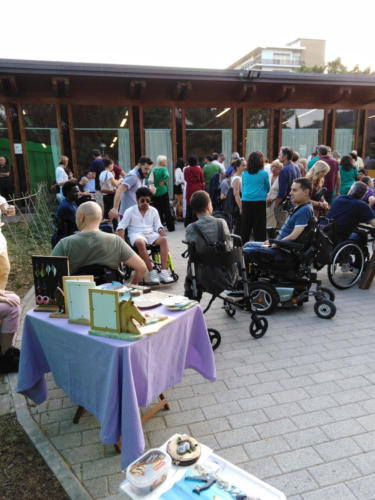 festa per l'inaugurazione del giardino di Lorenzo e Gabriella all'Unità Spinale di Firenze