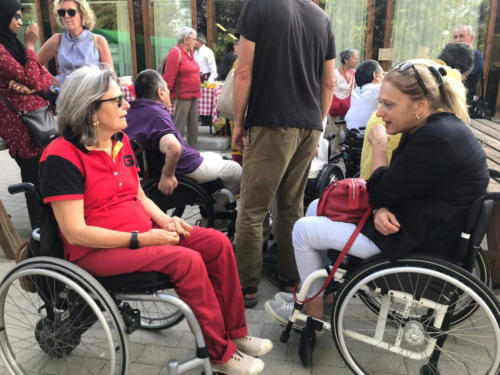 festa per l'inaugurazione del giardino di Lorenzo e Gabriella all'Unità Spinale di Firenze