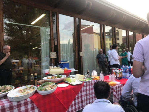 festa per l'inaugurazione del giardino di Lorenzo e Gabriella all'Unità Spinale di Firenze